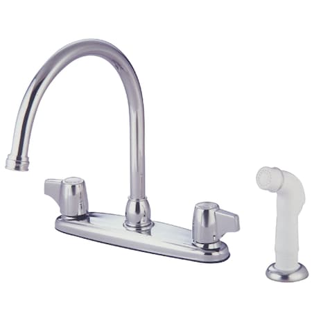Kingston Brass KB772 8" Centerset Kitchen Faucet, Polished Chrome KB772